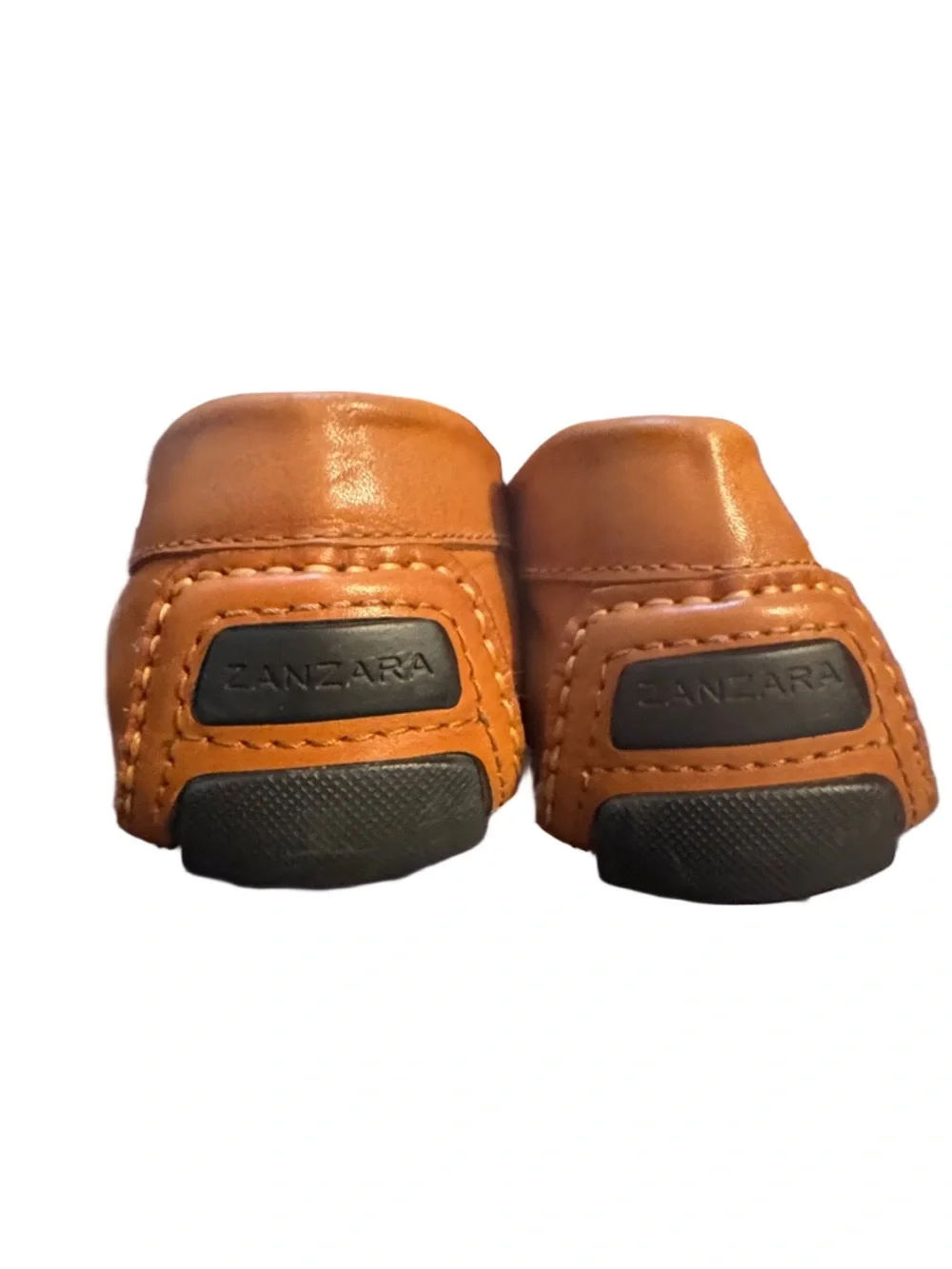 Zanzara NWOT Men's Tan Leather Slip-On Driving Loafers‎